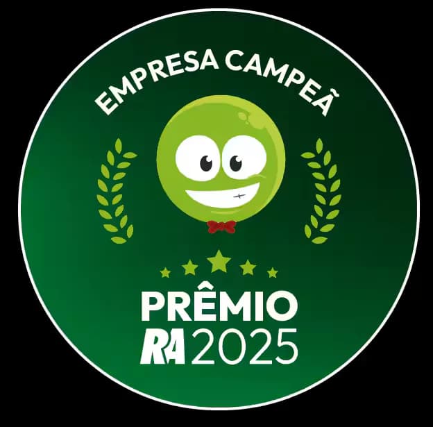 Selo Empresa Campeã — Prêmio Reclame Aqui 2025